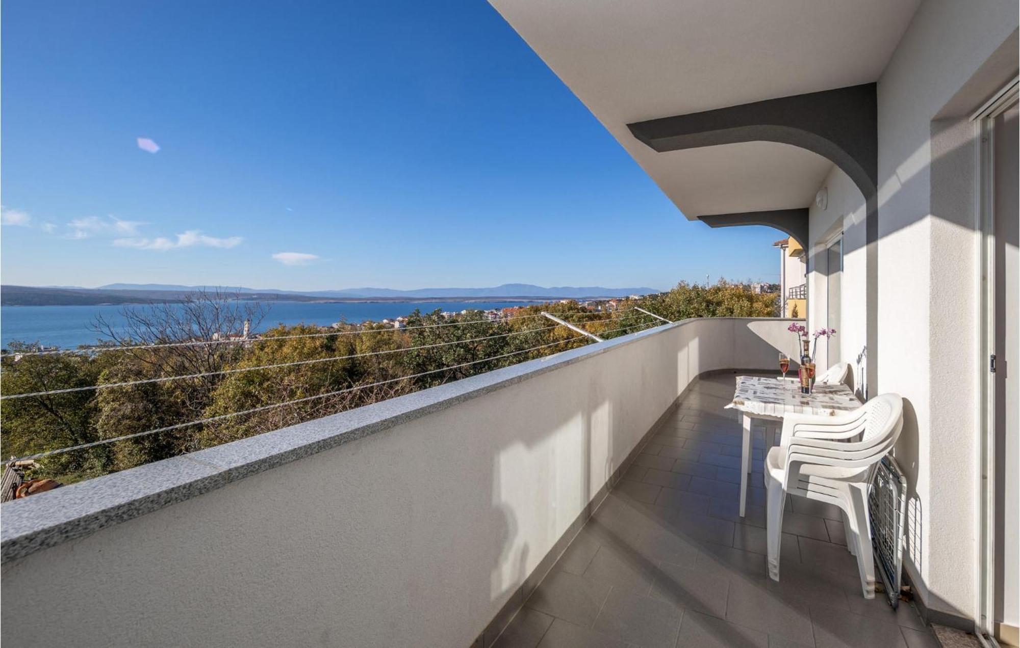 Nice Apartment In Crikvenica With House Sea View Eksteriør bilde